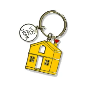 “You Are Home” Enamel Keychain (One Direction Inspired) Multi Color Enamel Keychain - New Home - Realtor Gift - First Time Home Buyer