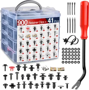 Nilight 941Pcs Car Push Retainer Clips Auto Fasteners Kit Included 30 Sizes Nylon Bumper Fender Rivets Door Trim Panel Clips with 1 Fasteners Remover 10 Cable Ties for Toyota GM Ford Honda Chevy summervibes