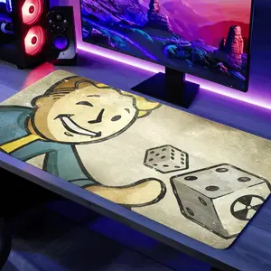 Fallout Vault Boy Playmat Fallout New Vegas Gaming Mouse Pad For Home Decor And Workspace