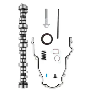 fathersdaygift VEVOR LS Truck Cam Kit, 9-Piece Set, Includes Timing Gasket, Pushrods Springs Seals, Compatible with 1999-2013 GM Gen3/4 Norris Trucks, Fits 4.8L, 5.3L, 6.0L, 6.2L LS Engines, OE 12625437 SP011-16
