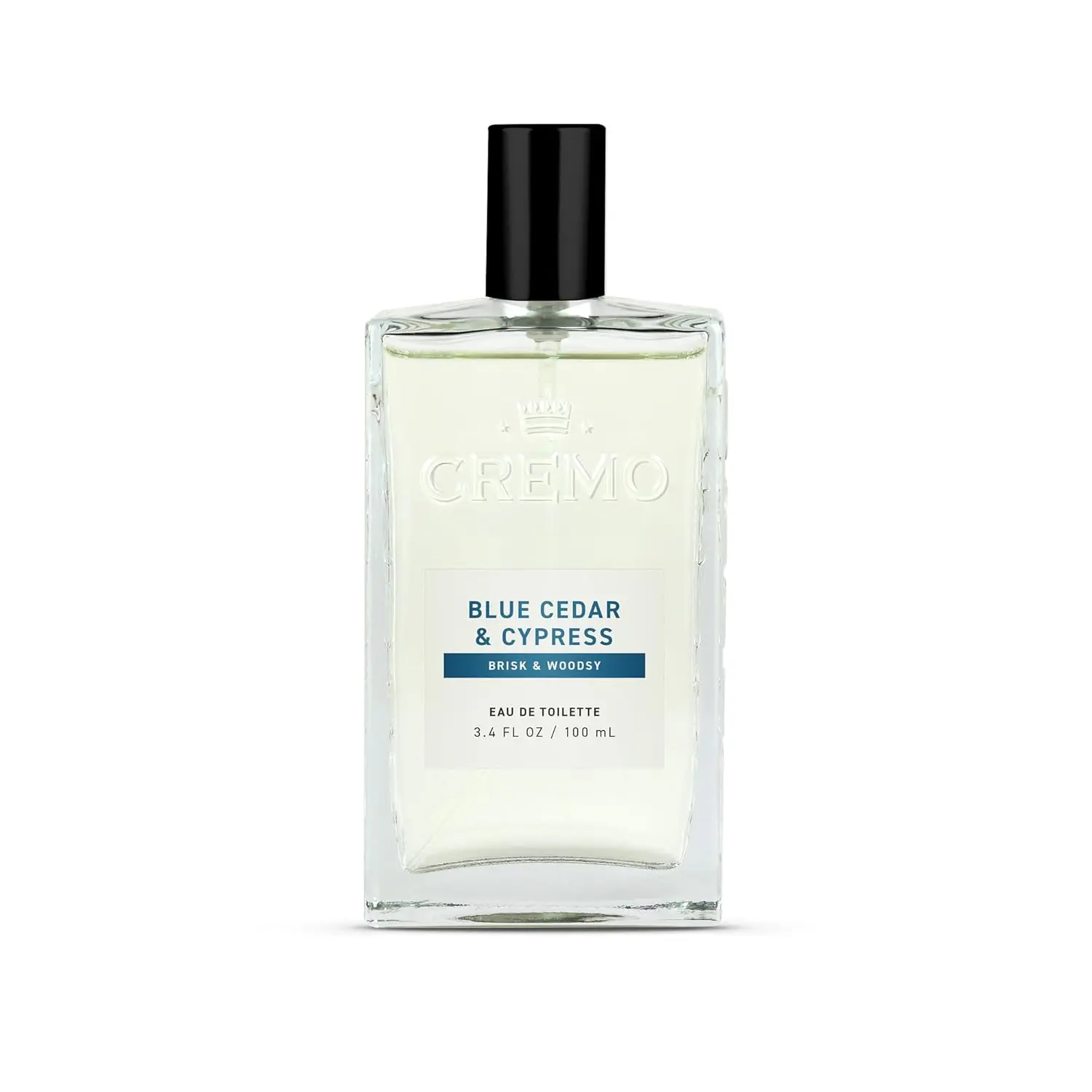 Cremo Cologne for Men - Blue Cedar & Cypress Mens Cologne Spray- A Woodsy Scent with Notes of Lemon Leaf, Cypress and Cedar, Fragrances For Men, 3.4 Fl Oz