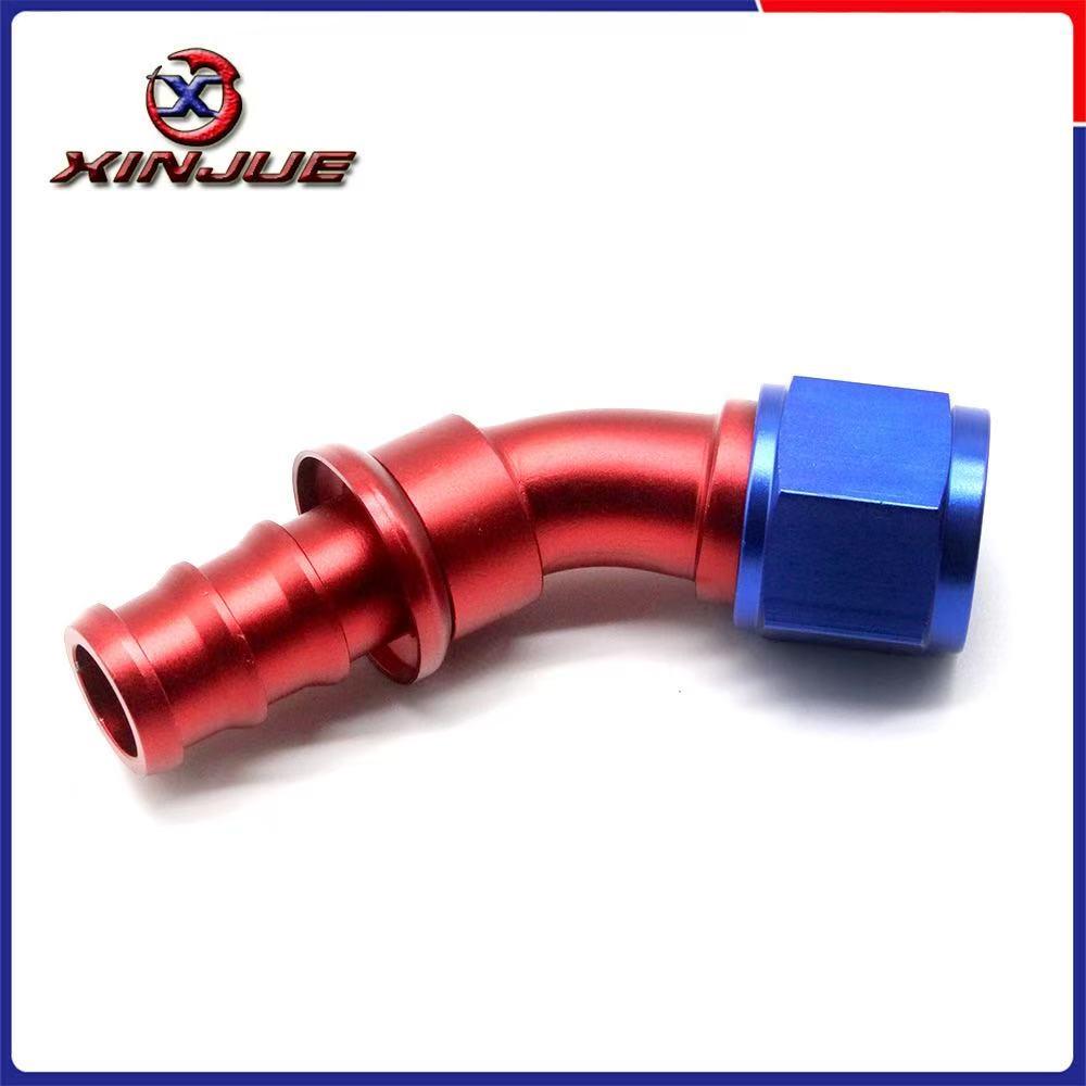 Car oil cooling hose connector, inverted oil hose connector 45-degree  AN tower connector