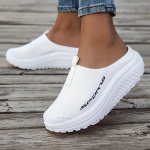 Women'S Ultra-Soft EVA Slides - Non-Slip Thick Sole Slip-On Slippers with Arch Support & Cushioned Insole, All-Season Indoor/Outdoor House Shoes, Washable Low-Top Footwear for Home, Office, Travel - Comfortable EVA Sandals, Home Shoes