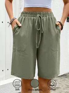 Trendy Knotted Casual Shorts, Stylish Summer Fashion with Comfortable Fit, Perfect for Everyday Wear