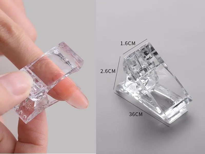 2 pcs Acrylic Nail Pinching Clips