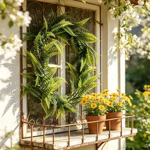 4Pcs 180cm Artificial Eucalyptus Vine & Persian Grass Garland, Realistic Trailing Greenery, Perfect for Wedding Arch, Backdrop & Home Decoration,artificial flowers,fake flowers,fade resistant,weatherproof,long-lasting,holiday decor,realistic