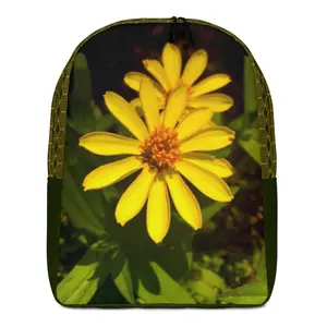 Centered Yellow Petal - Minimalist Backpack
