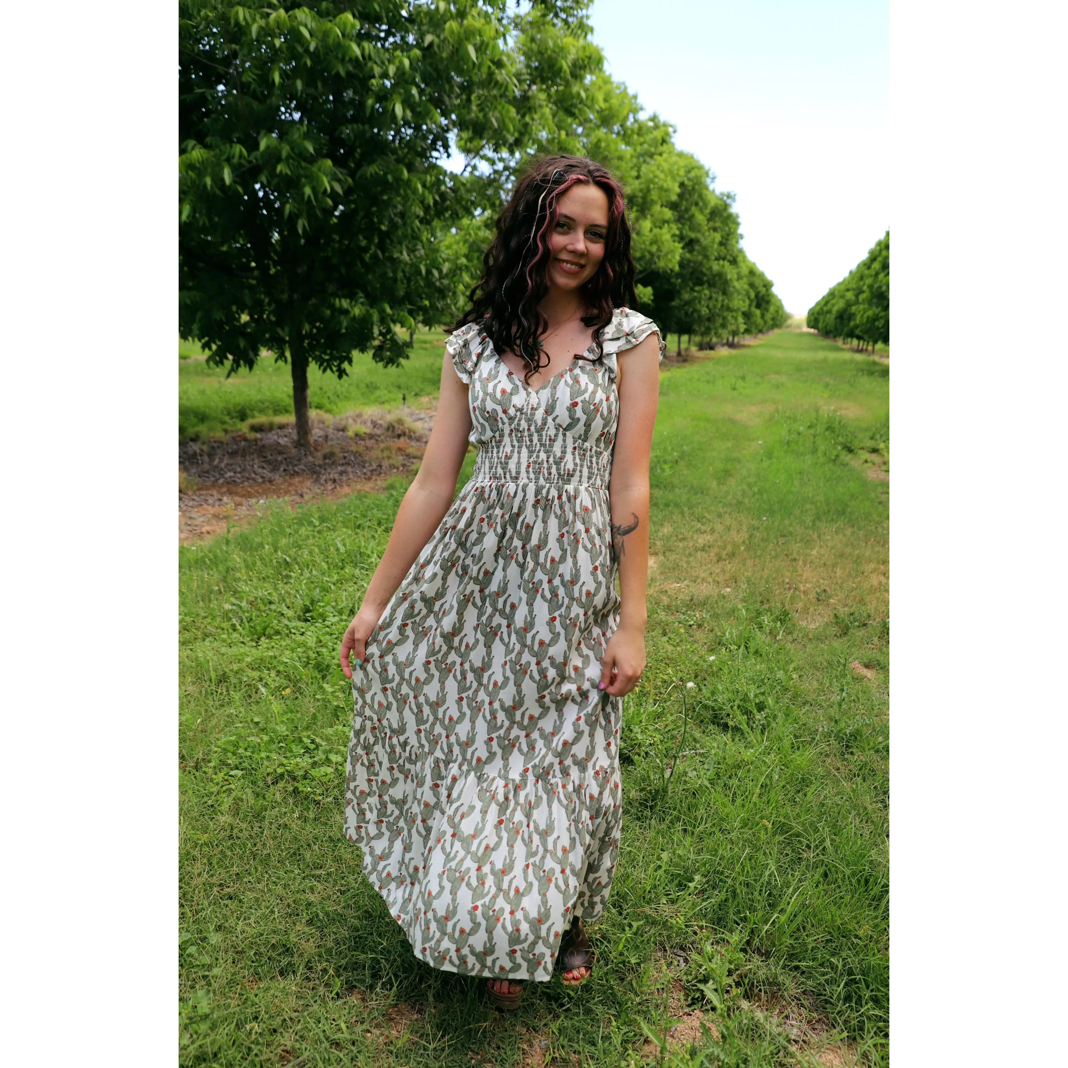 The Jade Cactus Dress