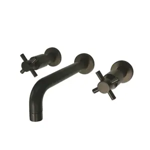 Kingston Brass  8 Inch Center Wall Mount Lavatory Faucet - Oil Rubbed Bronze