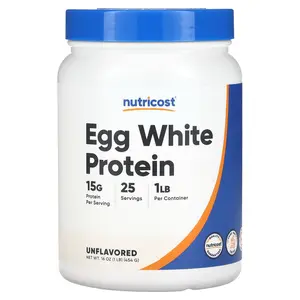 Nutricost Egg White Protein, Unflavored, 1 lb (454 g)