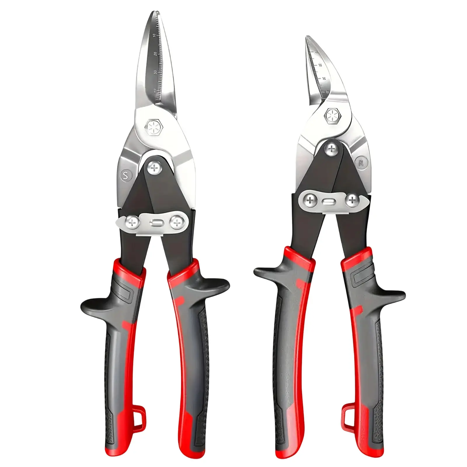 10" Heavy-Duty Aviation Snips - Heavy Duty Scissor for Metal Cutting, Ergonomic Grip, Construction & Auto Use Hand Tool