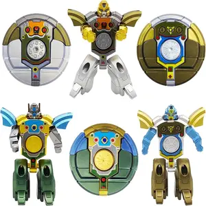 Transformable Gyroscopic Model, Mechanical Transformation Figure, Collectible Doll, Desktop Decorative Ornament, Dual-Form Display Piece, Convertible Action Figure