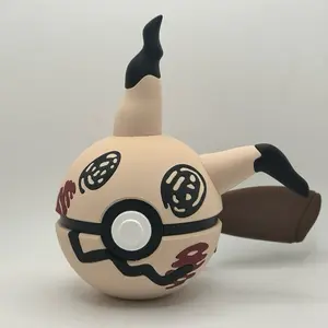 Mimikyu Themed Decorative Pokeball - Features Pokemon Character Design & Unique Color Combination for Fans of Pokemon