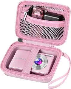 Digital Camera Case Compatible,Vlogging for Holder for SD Card More- Pink (Box Only)