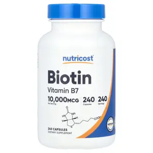 Nutricost Biotin, 10,000 mcg, 240 Capsules