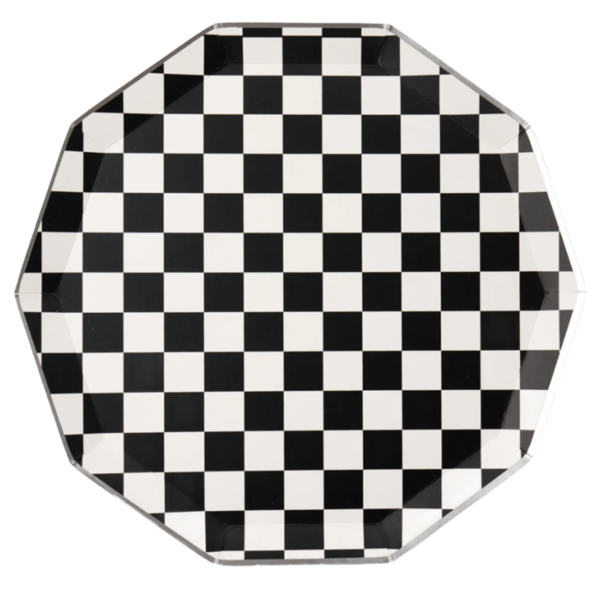 BLACK & WHITE SIGNATURE LARGE CHECKER PLATES