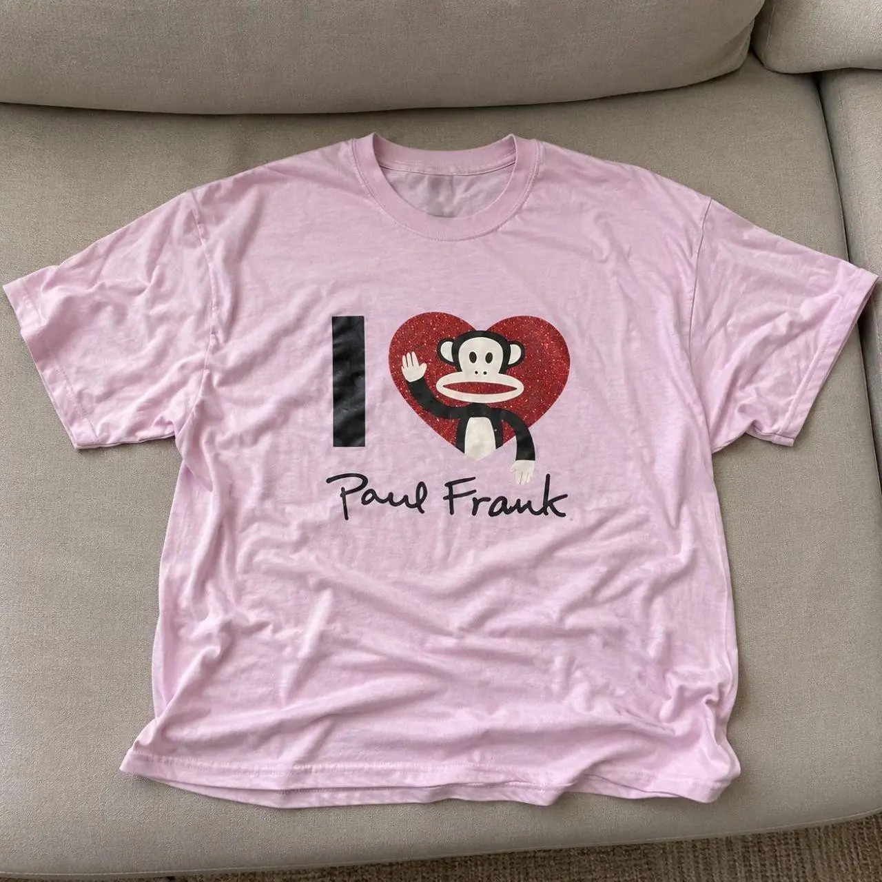 I Love Paul Frank Julius Graphic Tee Cute Monkey T-Shirt Soft Cotton Tee