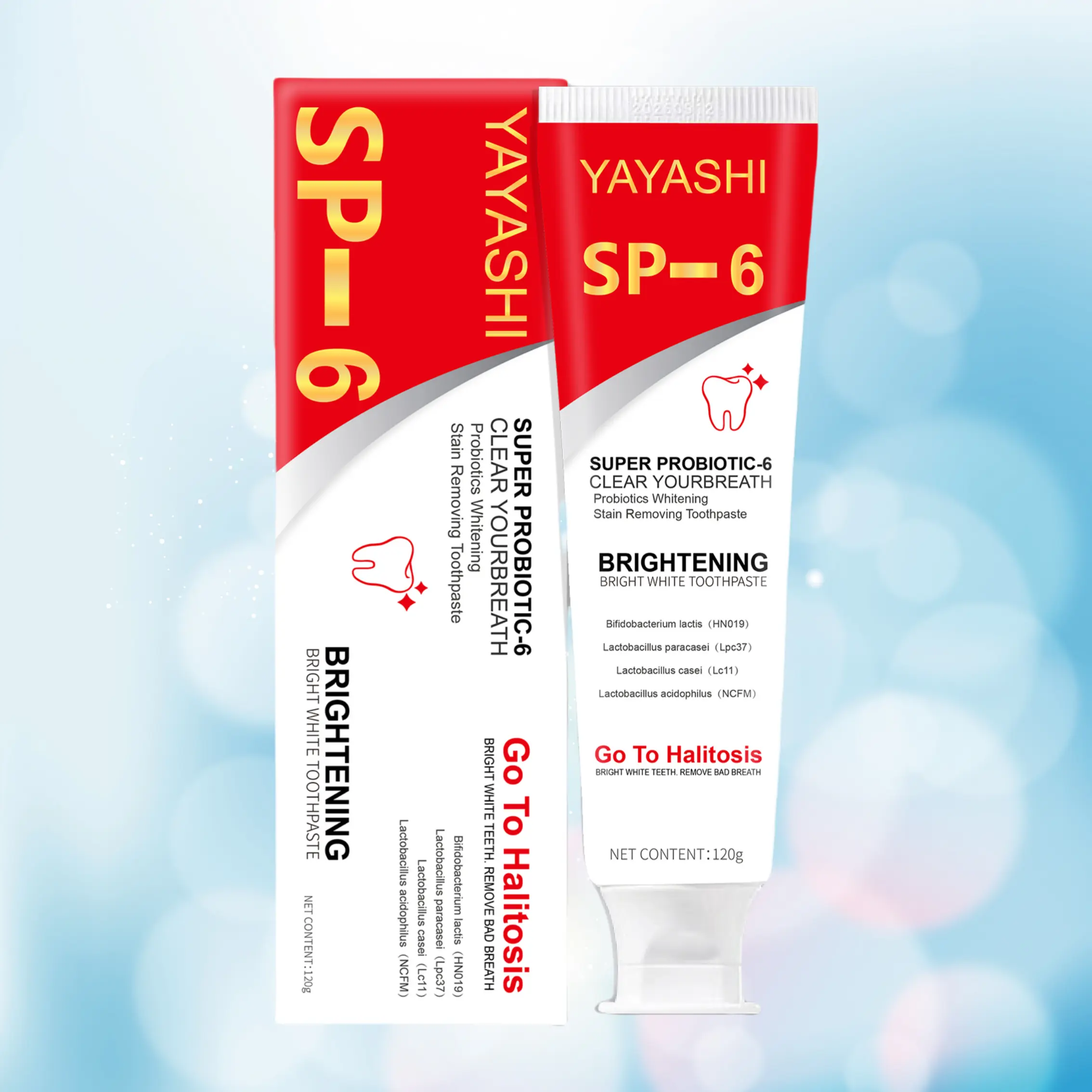 YAYASHl SP-6 Hydroxyapatite Toothpaste, Gentle Daily Formula for Plaque Control, Fresh Breath, and Oral Health, Fluoride-Free, Oral Care Toothpaste