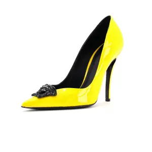 Pre-owned Versace Women's La Medusa Pumps Patent by Rebag
