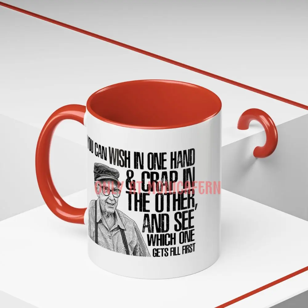 Grumpy Old Men Grandpa Gustafson You Can Wish In One Hand Coffee Mug, 90s Movie Gift For Fans Mug 11Oz 15Oz