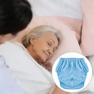 2pcs Adult Diaper Cover Pants, Incontinence Leak-Proof, Single Layer Fabric, Reusable Washable, Breathable, Unisex, High Absorbency