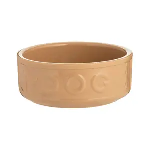 Mason Cash Cane Collection Lettered Dog Bowl | 7"
