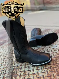 Luna Negra  Square Toe Cowgirl Boots 100%  Premium Leather