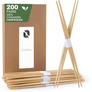 200Pairs  Chopsticks Disposable |  | Sushi | Separated | Non Slip | Pointed Chopsticks-(9.45in)