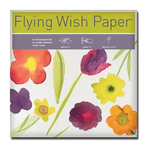 MAY BOUQUET Flying Wish Paper Large Kit - Mother's Day Magic for the Whole Family | Write It, Light It, Watch It Fly – Magical Whimsical Kit - Creative Group Activity for Mother’s Day Celebration - Meaningful Gift for Mom