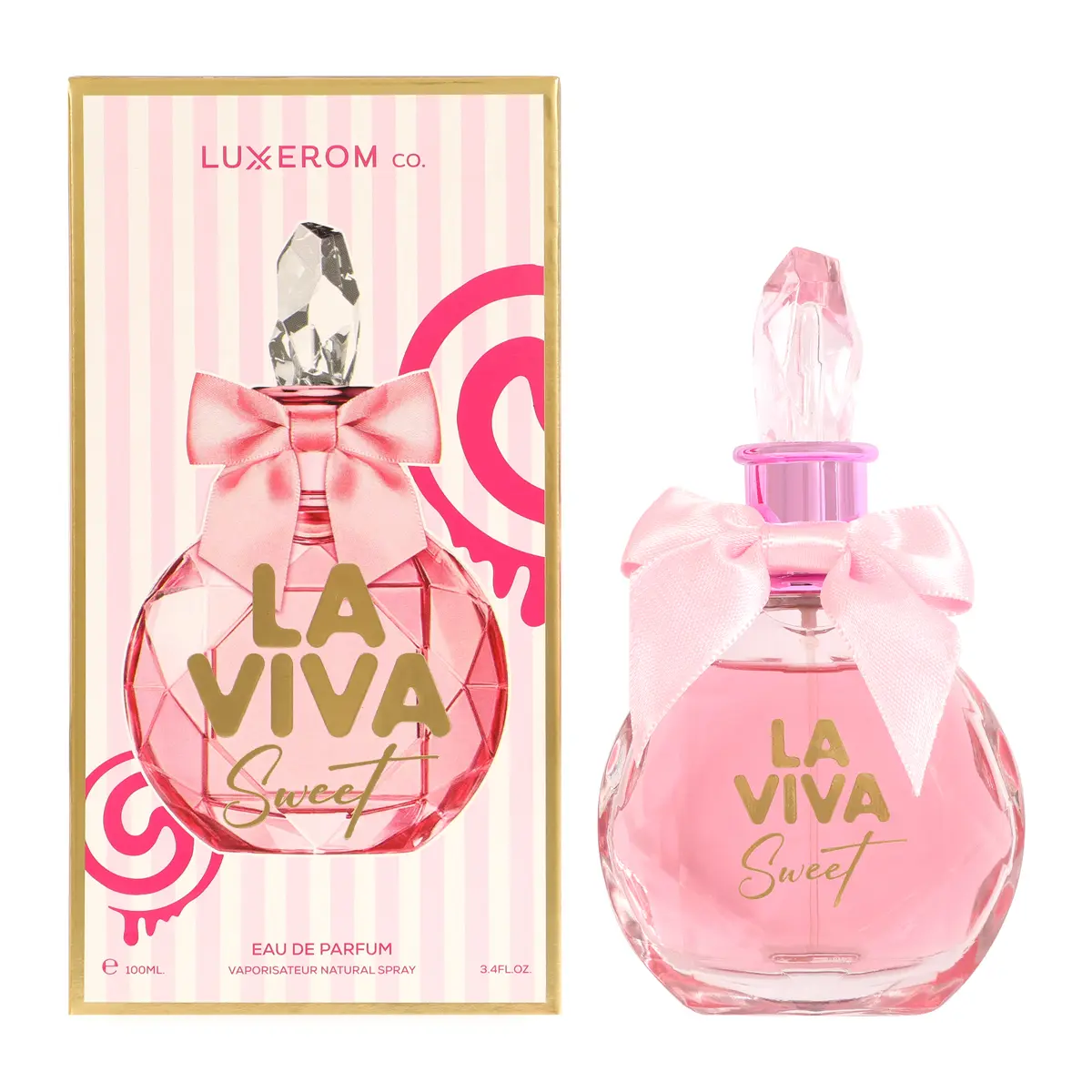 LA VIVA SWEET SPRAY PERFUME EAU DE PARFUM FOR WOMEN - 100ML/3.4FL.OZ.