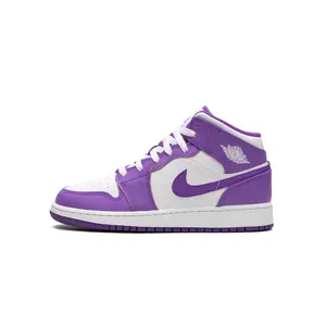 AIR JORDAN 1 MID GS "White / Purple Venom" DQ8423 511