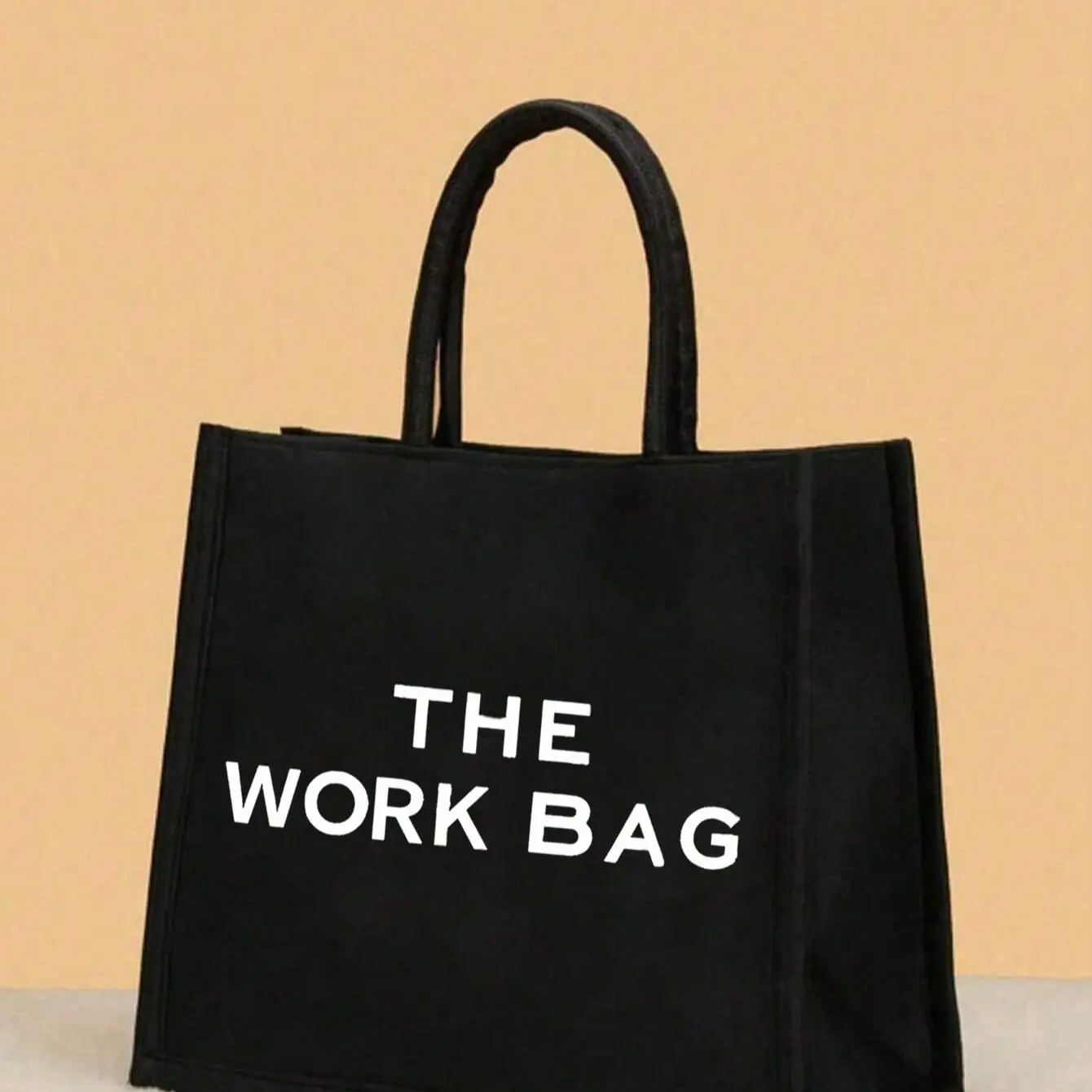 Personalized Letter Work Bag, Large Capacity Beach Holiday Bag, Unisex Fashion Canvas Zipper Handbag, Portable Gift Bag, Travel Tote Bag, Tote Bags