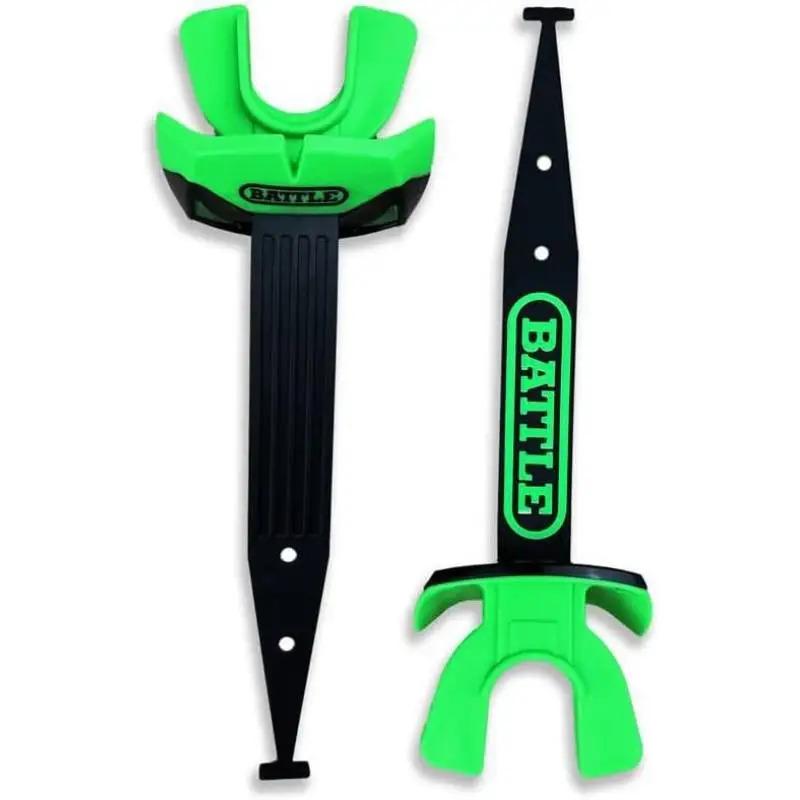 Sports Speed Pro Two - Tone Mouthguard, No Boil, Braces Compatible, Connected Strap, Maximum Breathability Neon Green/Green track bike top Self-Heating Magnetic Neck Support