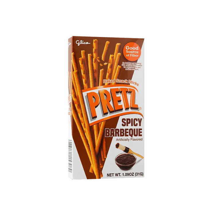 GLICO Spicy Barbeque Pretz - Baked Pretzel Sticks, 1.09oz Snack Flavor GLICO Spicy Barbeque Pretz - Baked Pretzel Sticks, 1.09oz Snack Flavor