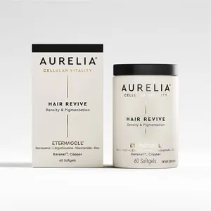 AURELIA Hair Revive, Hair Perfection, Skin Perfection, 3-in-1 Perfection | Advanced Cellular Anti-Aging Supplement | Supports Hair Growth | Enhances Skin Clarity & Tone | Boosts Collagen | ETERNACELL Blend - Zinc, Resveratrol, Niacinamide, Ergothioneine