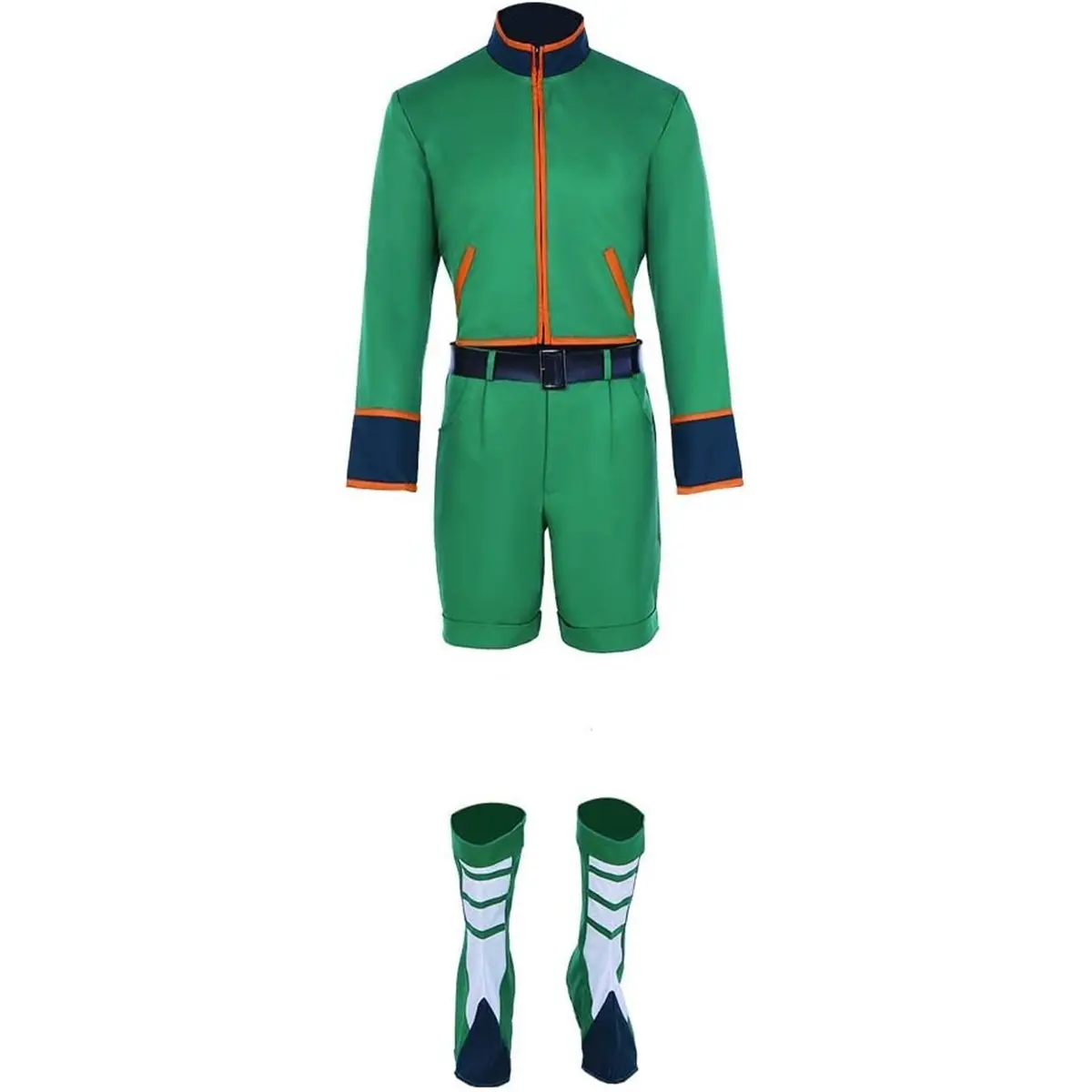 Men‘s Gon Freecss Cosplay Outfit Green Uniform Full Set Costume