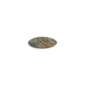 Togl Horn Rough Oval Button