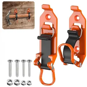 2Pcs Shovel Mount for Roof Rack - Heavy Duty Garage Shovel Holder,Quick Release Axe Holder Mount Kit with Screws Nut,Wall Mounting Brackets Kit for Truck Bike storage Quick Tool Storage