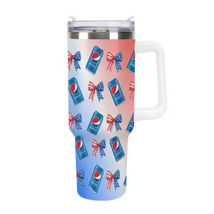 Pepsi-Style Soda Insulated Tumbler |   20oz/40oz Large Capacity Car Cup |   Long-Lasting Temperature Retention |   Stylish Reusable Vehicle Water Bottle