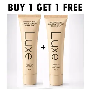 【BUY 1 GET 1 FREE】Luxe Color Changing Foundation for Women – Instantly Adapts to Your Skin Tone – Buildable Light-to-Medium,  Coverage – 12-Hour Wear – Natural Dewy Finish