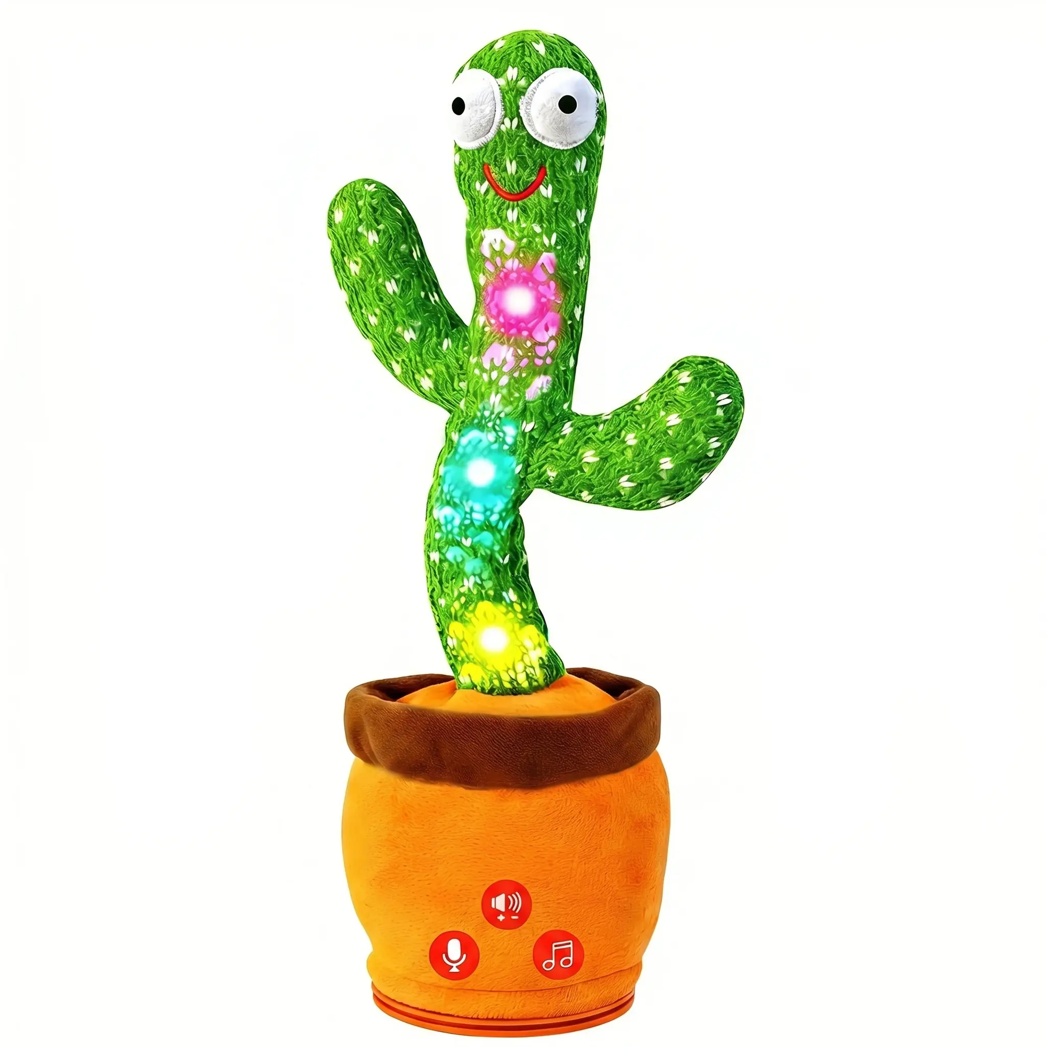 Talking, Dancing, Singing Cactus Baby Toy with Adjustable Volume - Play-Focused Infant Gift for 0-6, 6-12 Months, 1-Year-Old Baby Girl Easter Basket Stuffer