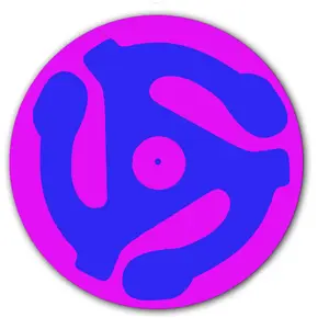 DJ 45 Adaptor Purple Vinyl Memorabilia 7" inch Slip Mat Portablism Turntable Slipmat DJ Platter Pad