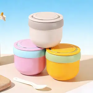 Plastic, stainless steel, exquisite soup bowls, lunch boxes, tableware spoons, insulated lunch boxes, breakfast cups for office workers, students, and children