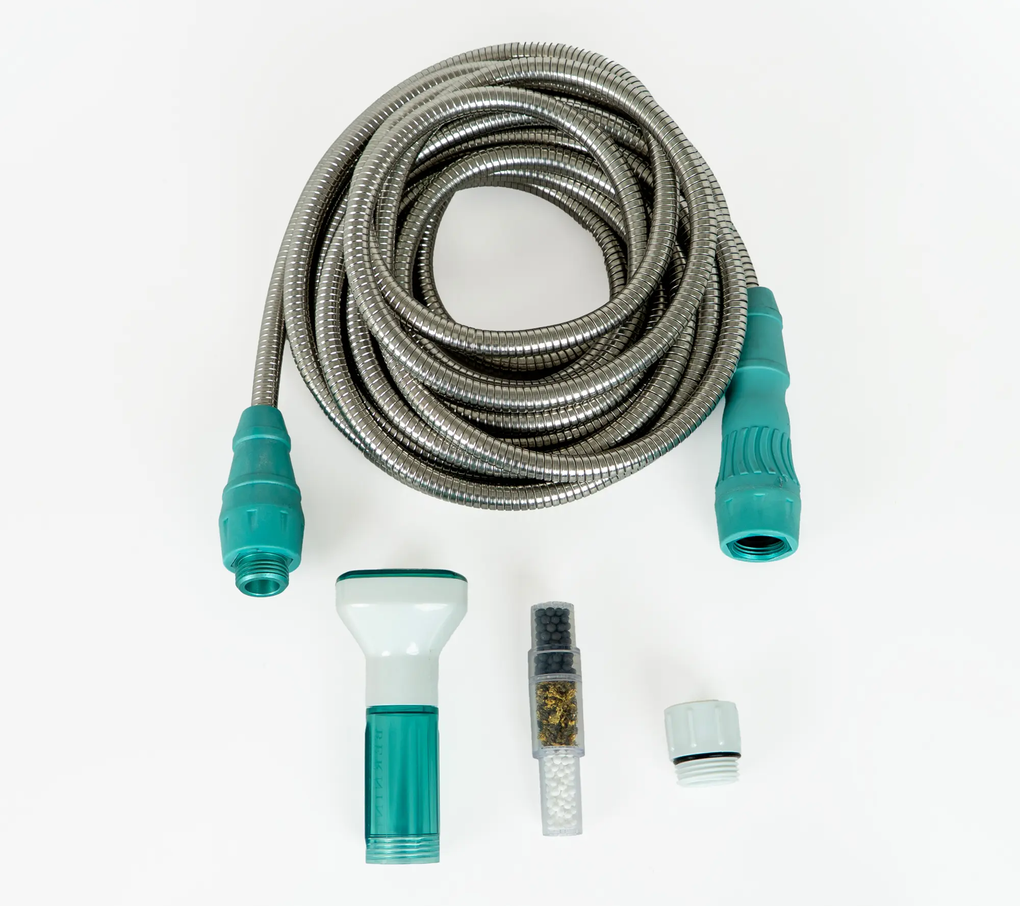 Bernini 60' Expandable Metal Hose with Filtered Hose Nozzle