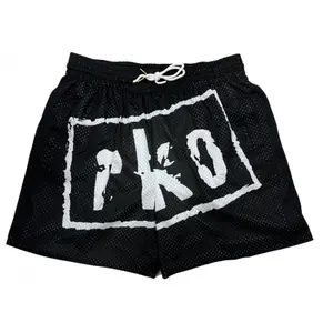 KO nWo Logo Retro Shorts Men's Sport Mesh Shorts All Print Fanmade Cosplay Short Gift