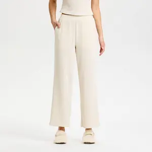 Women's Embroidered High-Rise Straight Leg Pull-On Pants - Universal Thread