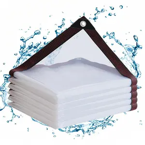 Transparent Camping Tarp - Full Coverage, Easy Setup Waterproof Shelter for Outdoor Rain Protection, Garden Plants (Essential Camping Accessory) Outdoor Shelter Tent, Portable Outdoor Equipment