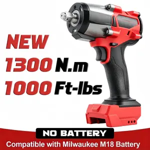 1/2" Cordless Impact Wrench Compatible with Milwaukee M18 Battery – Brushless 1000 ft-lbs (1300 N·m) High Torque, 5-Speed Impact Gun (Tool Only)