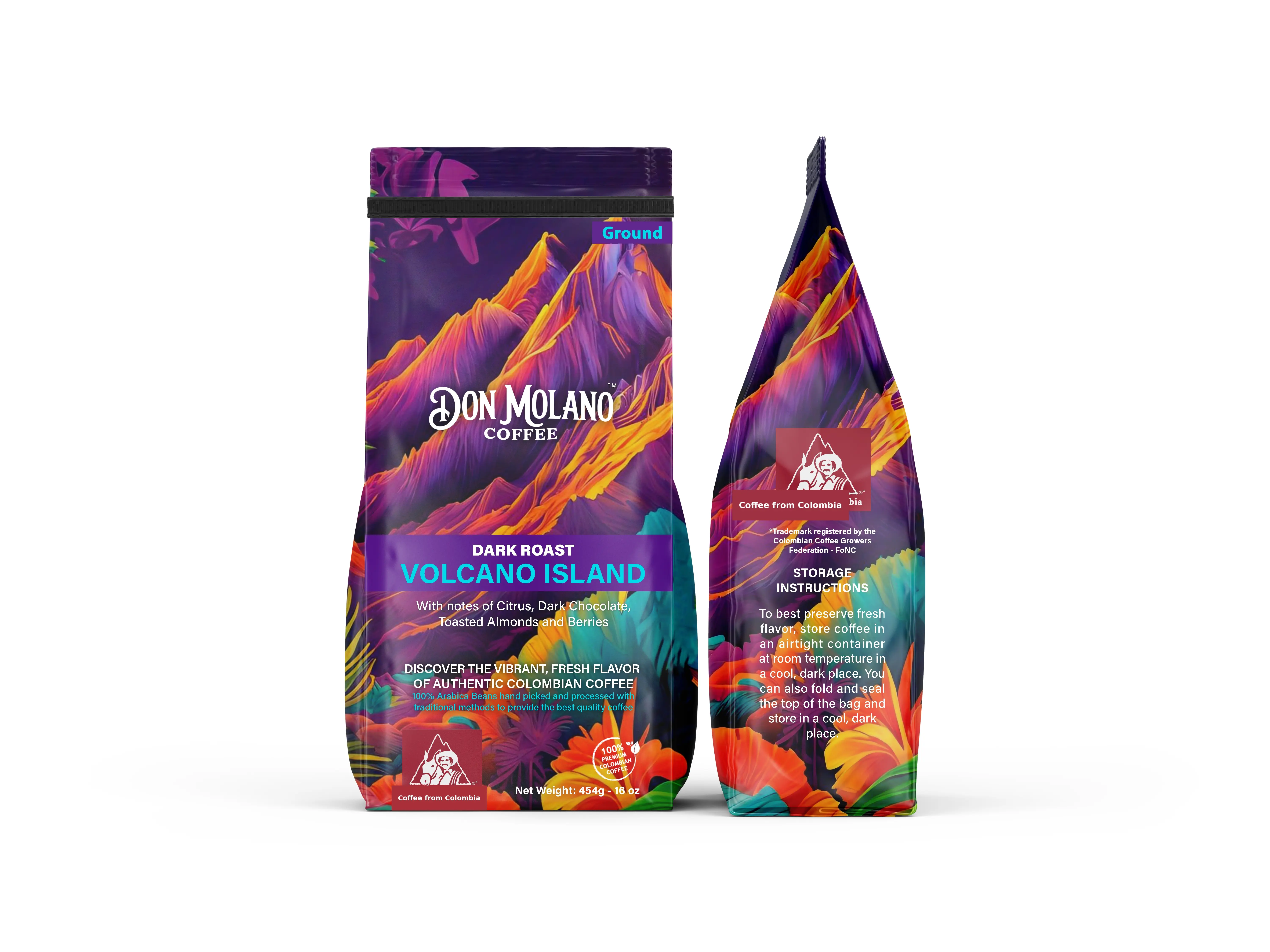 "Volcano Island" Ground Coffee 454 g Dark Roast