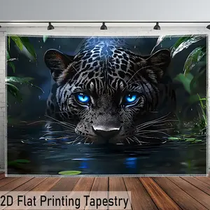 Aquatic Tiger Tapestry Ocean Tiger Backdrop Animal Theme Wall Hanging Photography Background Wildlife Decor for Living Room Bedroom Indoor Outdoor Party Decoration